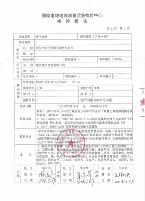 西安问题电缆曾获评陕西著名商标质量被多部门认证合格|问题电缆|奥凯电缆